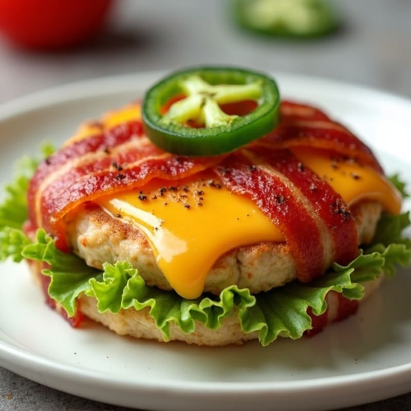 Crispy Bacon-Wrapped Jalapeño Chicken Patties