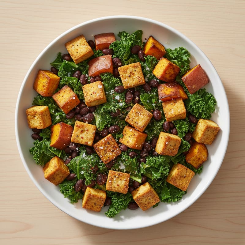 Roasted Sweet Potato and Black Bean Bowl