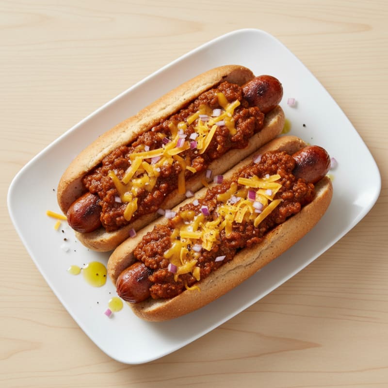 Crispy Chili Cheese Hot Dogs