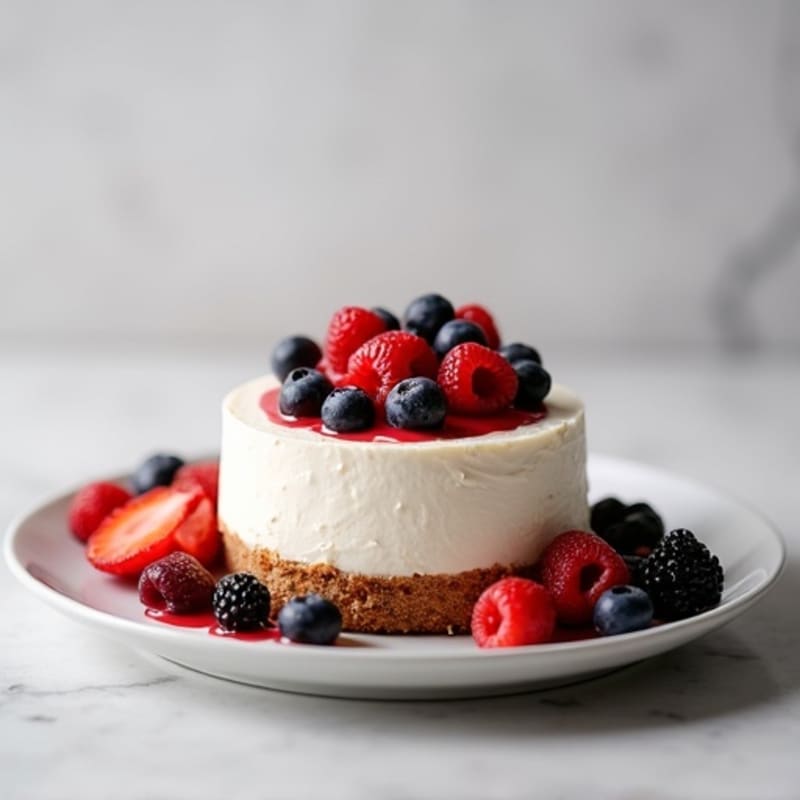 Creamy Greek Yogurt Protein Cheesecake