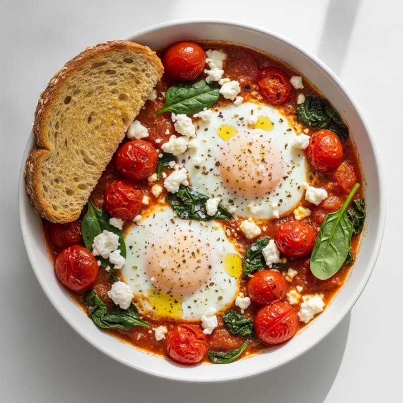 Baked Eggs with Roasted Tomatoes