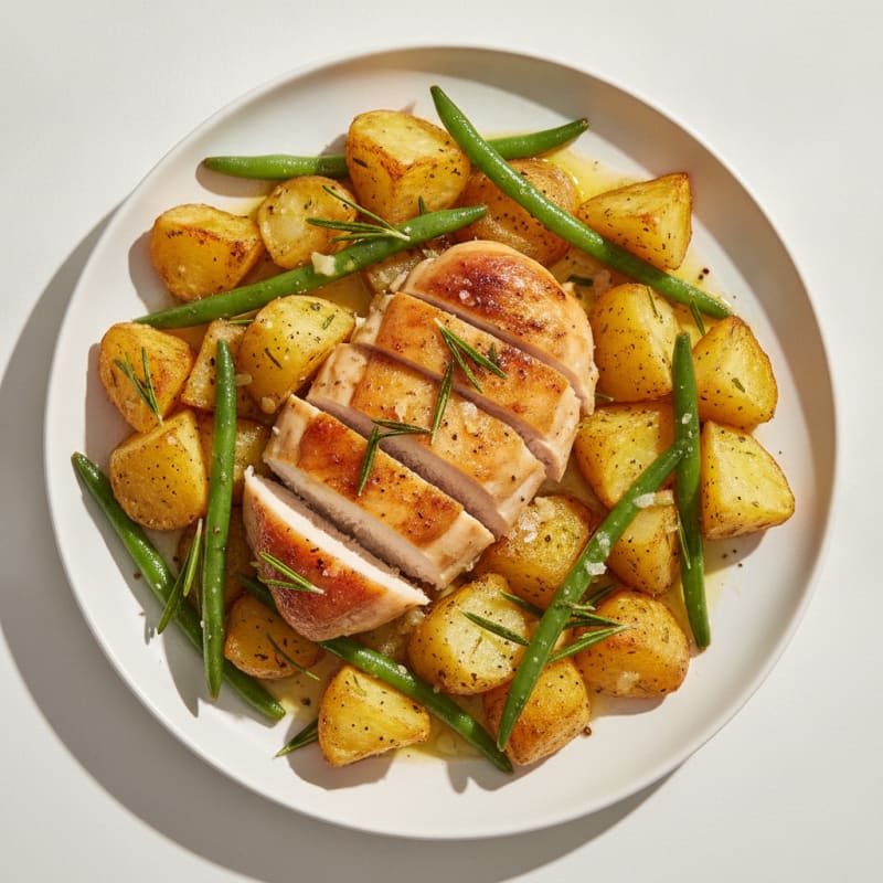 Lemon Herb Roasted Chicken and Potatoes