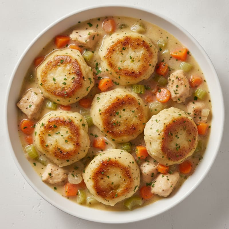 Hearty Chicken and Herb Dumpling Stew