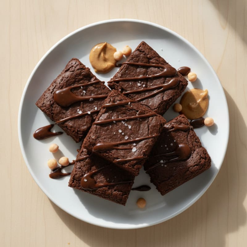 High-Protein Chickpea Chocolate Fudge Brownies