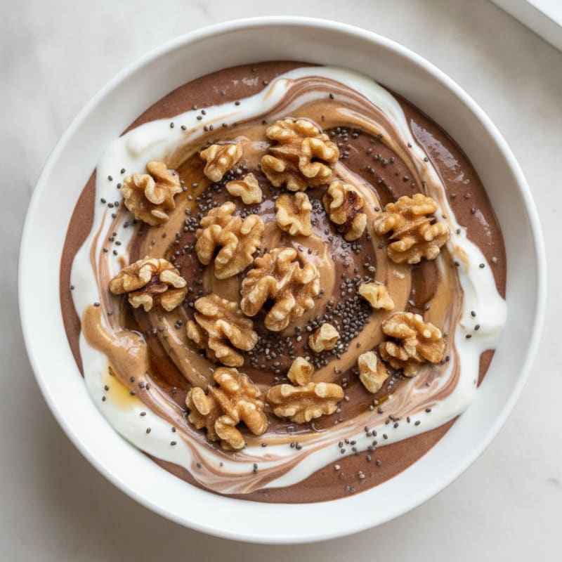 Silky Chocolate Protein Pudding with Greek Yogurt