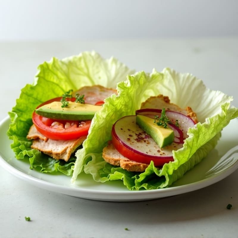 Fresh Turkey Avocado Lettuce Wrap