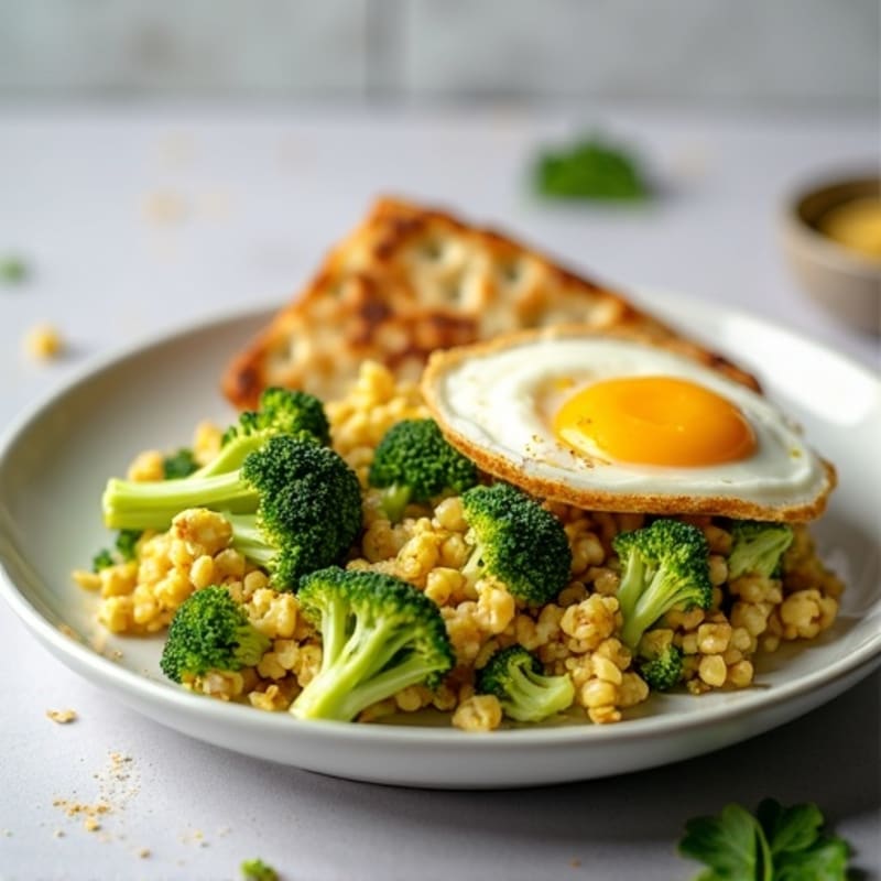 Egg Scramble with Broccoli and Wasa Crispbread