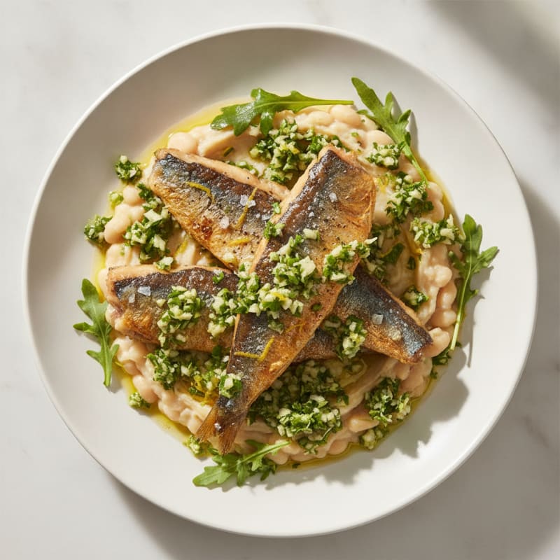 Pan-Seared Sardines with Lemon-Herb Gremolata