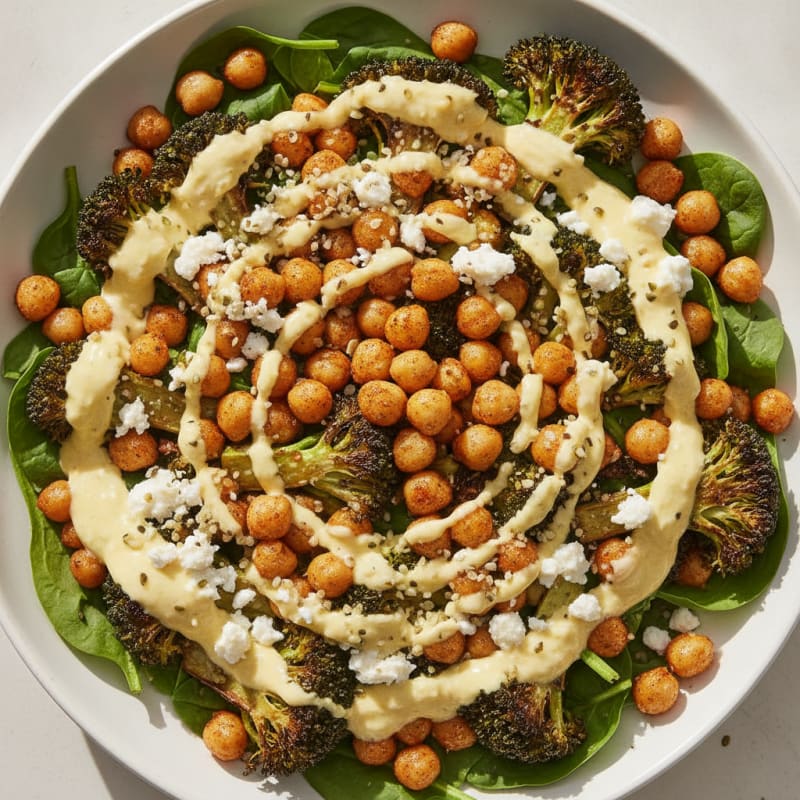 Roasted Vegetable and Chickpea Bowl