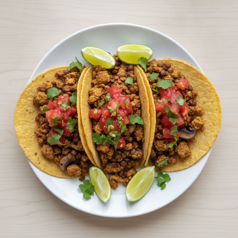 Walnut Mushroom Plant-Based Tacos