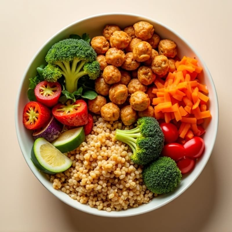 Crispy Chickpea and Roasted Vegetable Power Bowl
