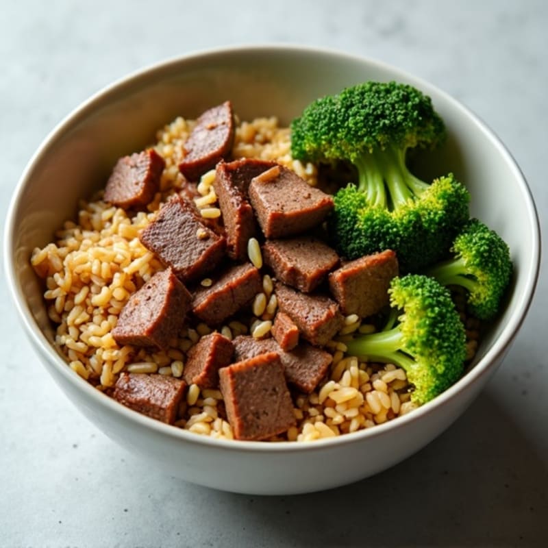 Ginger-Garlic Beef and Broccoli Rice Bowl