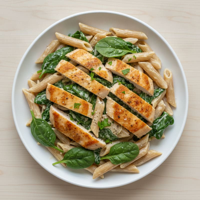 Garlic Parmesan Chicken Alfredo Pasta