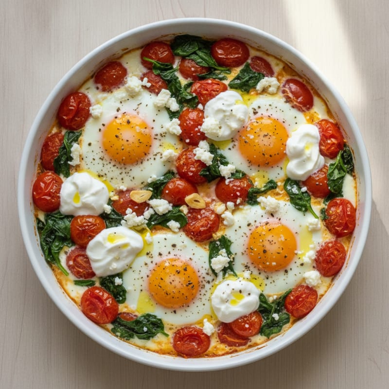 Baked Eggs with Roasted Tomatoes