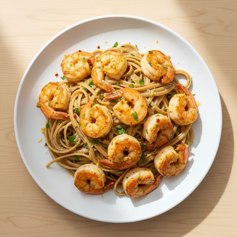 Garlic Shrimp Scampi with Linguine