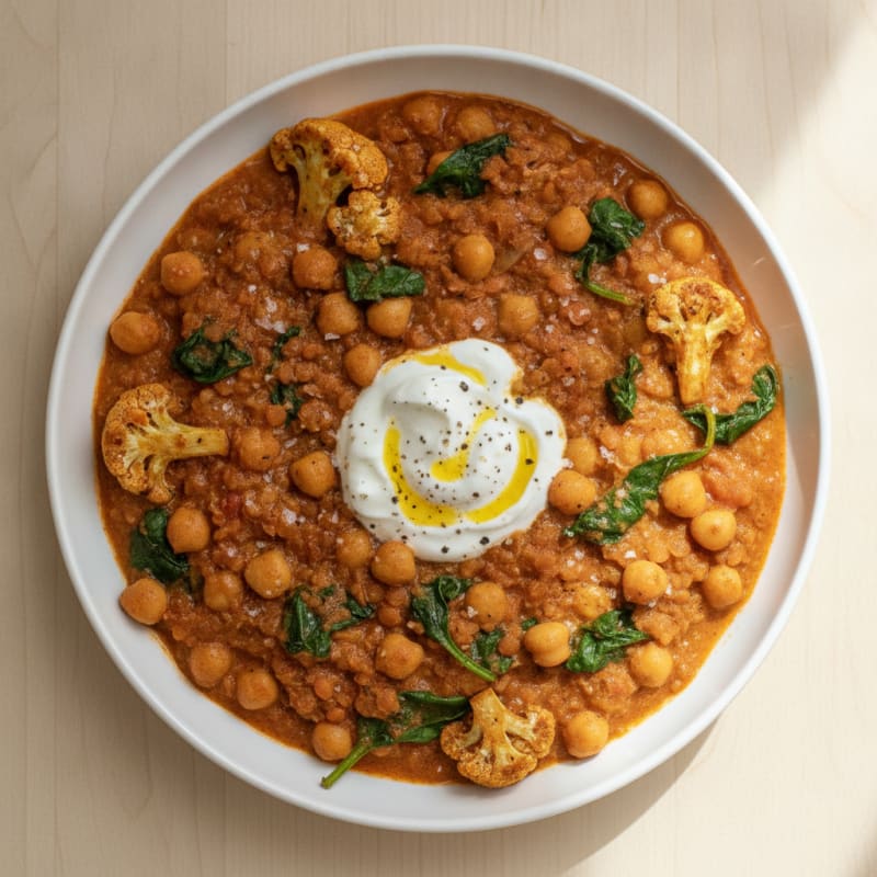 Roasted Vegetable and Chickpea Curry