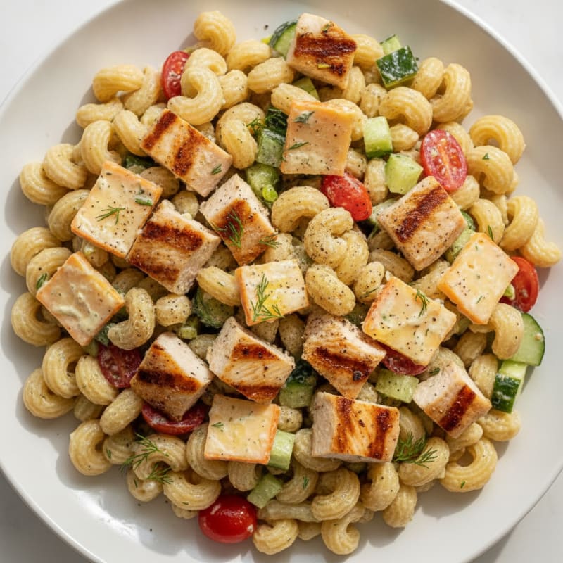 High-Protein Pasta Salad with Munster Cheese