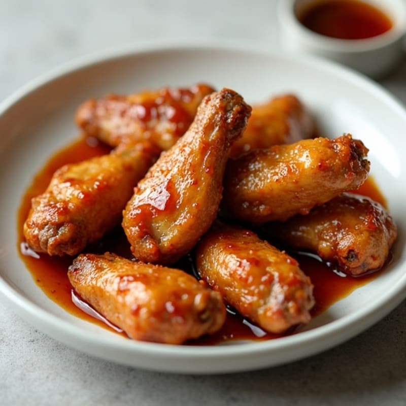 Crispy Baked Honey Garlic Chicken Wings