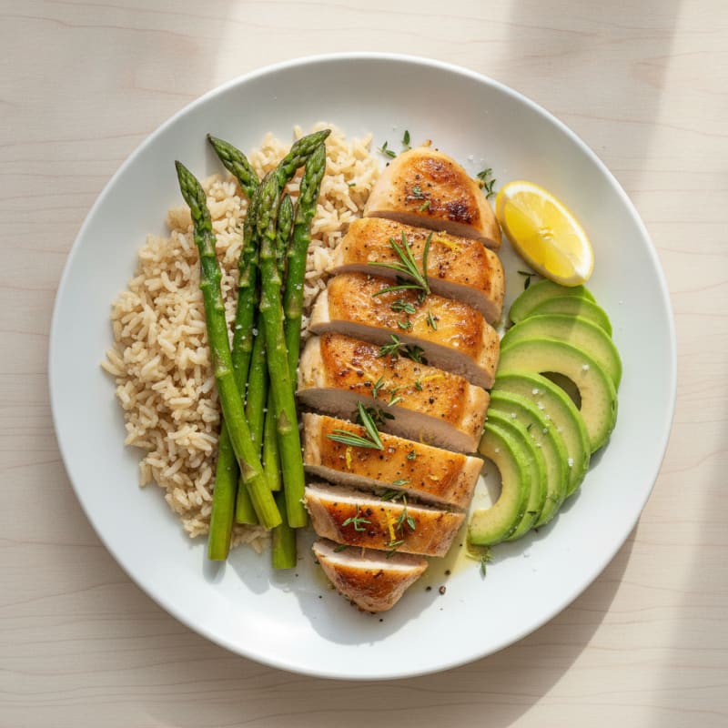 Lemon Herb Chicken with Roasted Asparagus
