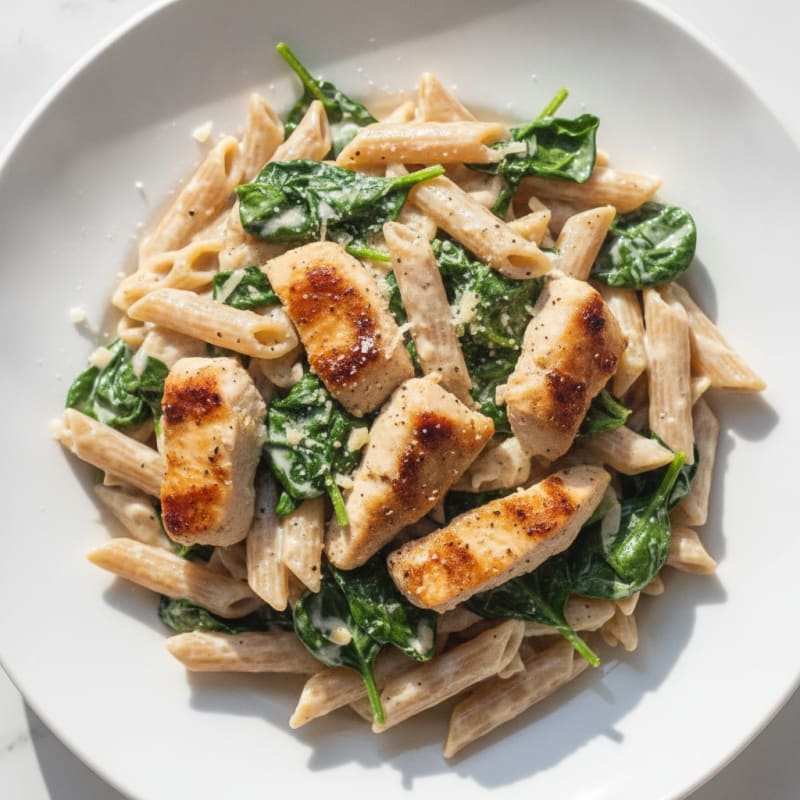 Creamy Chicken Alfredo with Spinach