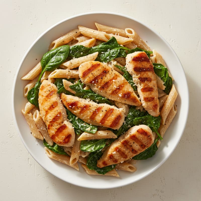 Creamy Garlic Chicken Alfredo Pasta