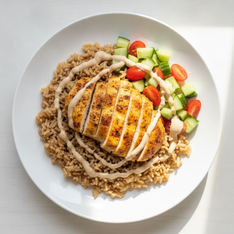 Chicken Shawarma Rice Bowl