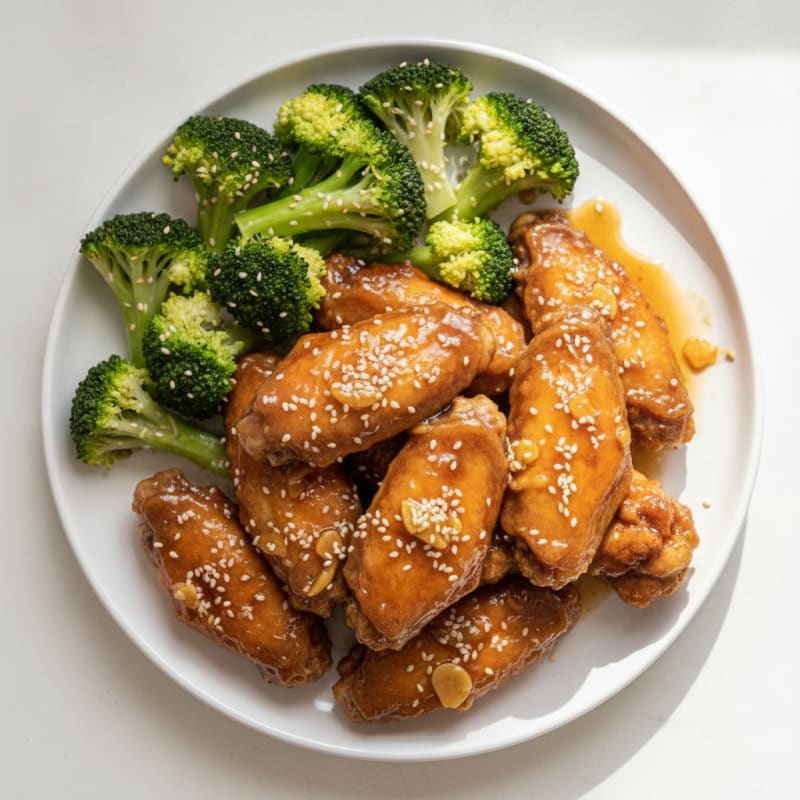 Honey-Garlic Glazed Chicken Wings