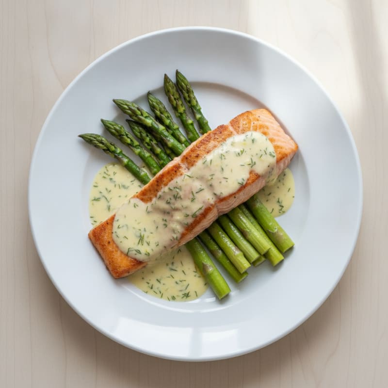 Pan-Seared Salmon with Lemon-Dill Sauce