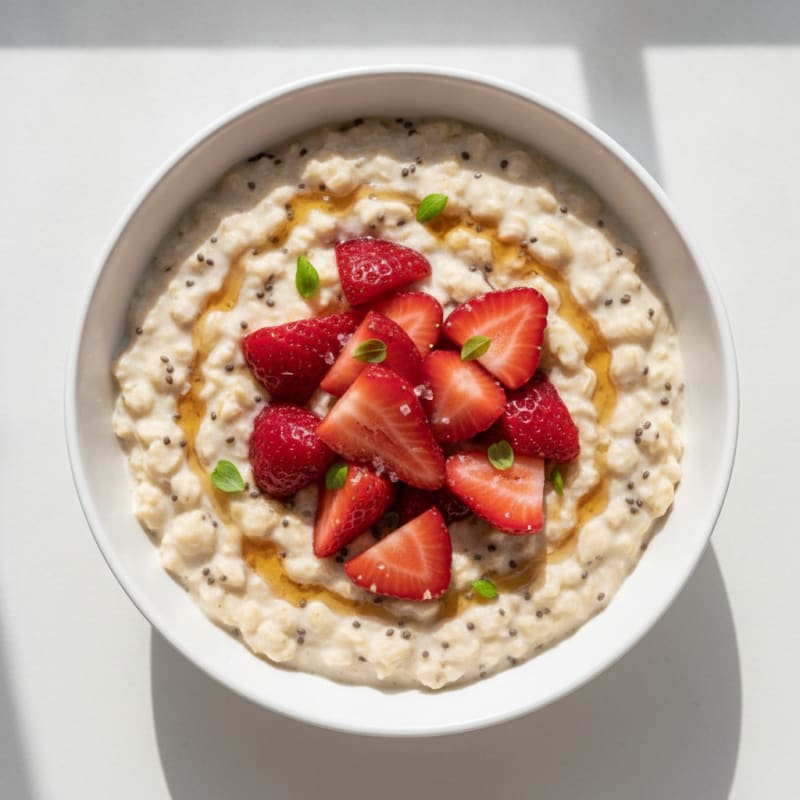 Strawberry Shortcake Overnight Oats