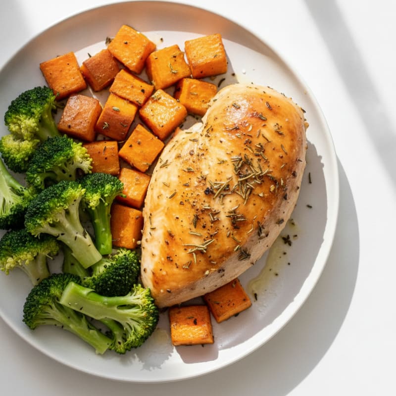 Herb-Roasted Rotisserie Chicken with Root Vegetables