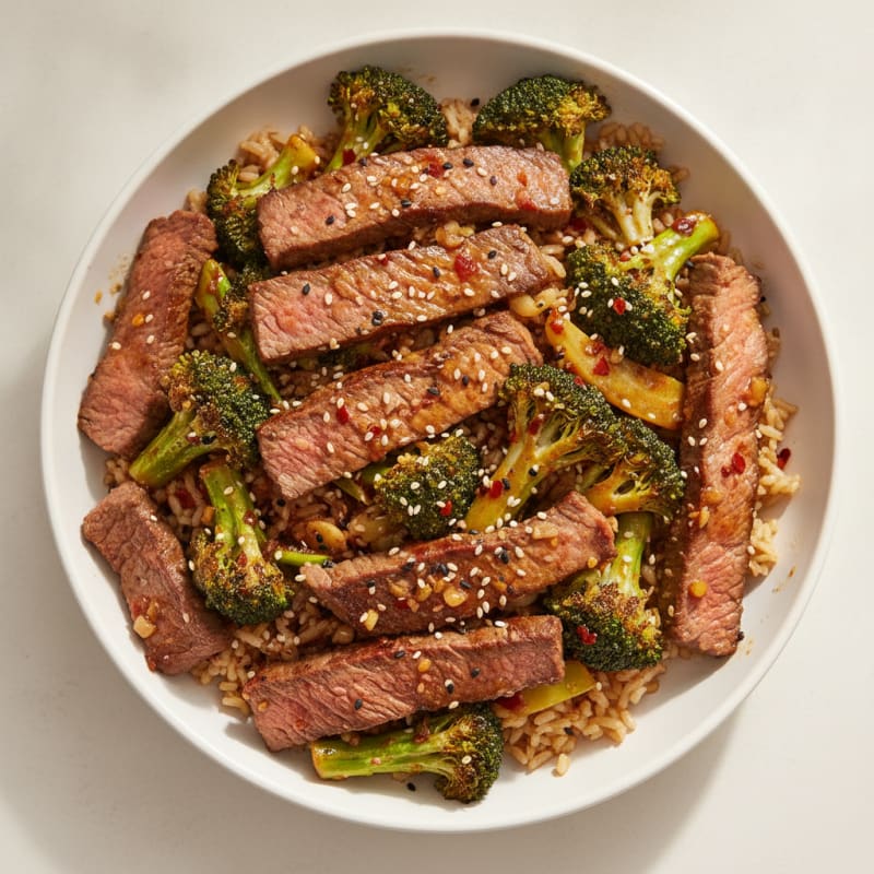 Sesame Beef and Broccoli Stir-Fry