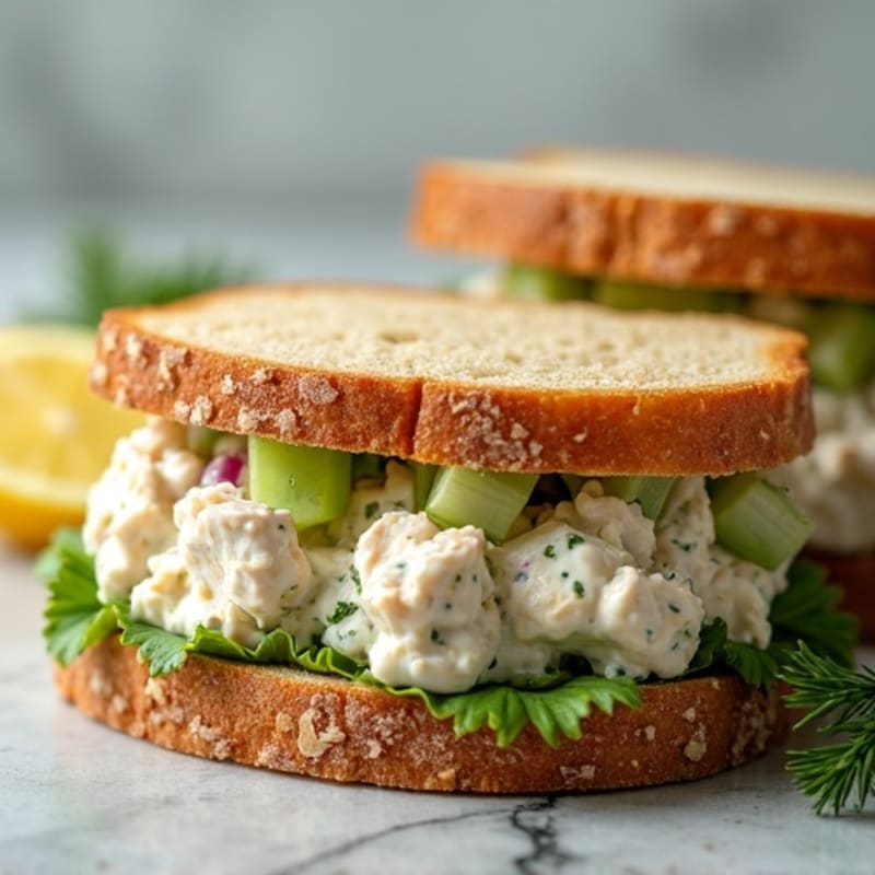Creamy Dill Chicken Salad Sandwich