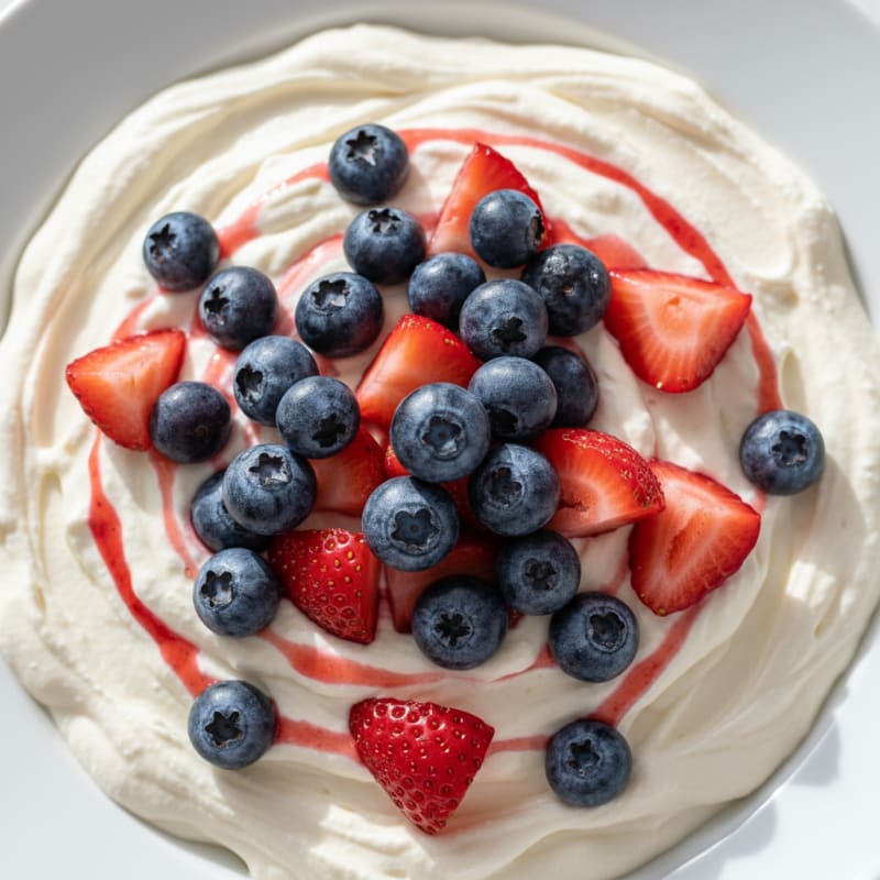 Silky Greek Yogurt Protein Pudding with Berries