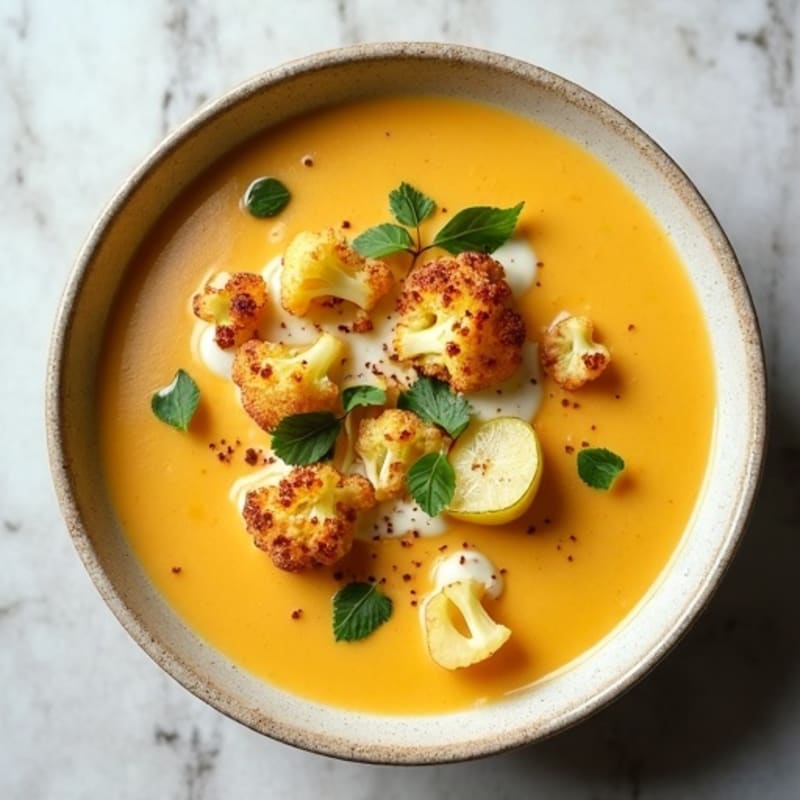 Creamy Roasted Cauliflower Potato Soup