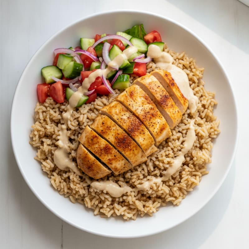 Chicken Shawarma Rice Bowl
