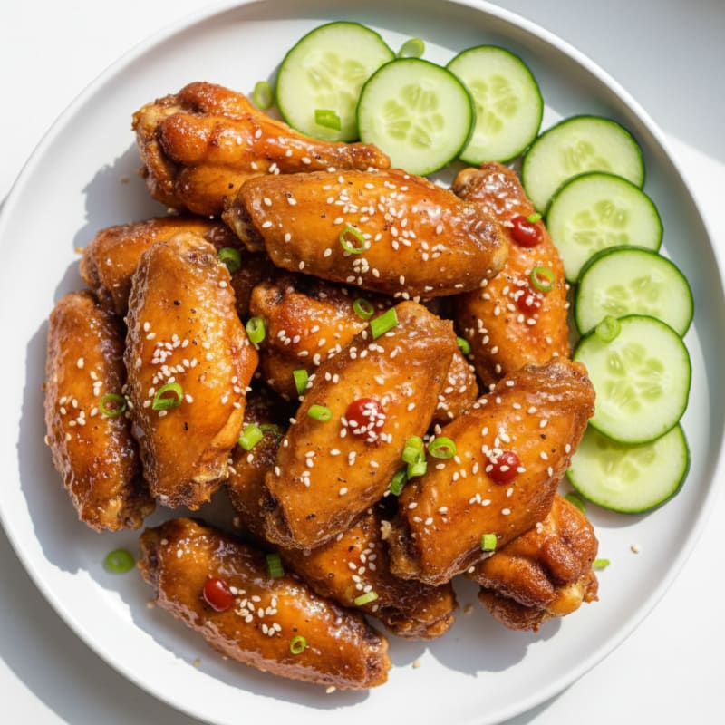 Crispy Honey-Glazed Chicken Wings