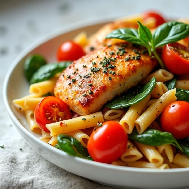 Healthy Spicy Paprika Herb Chicken Pasta