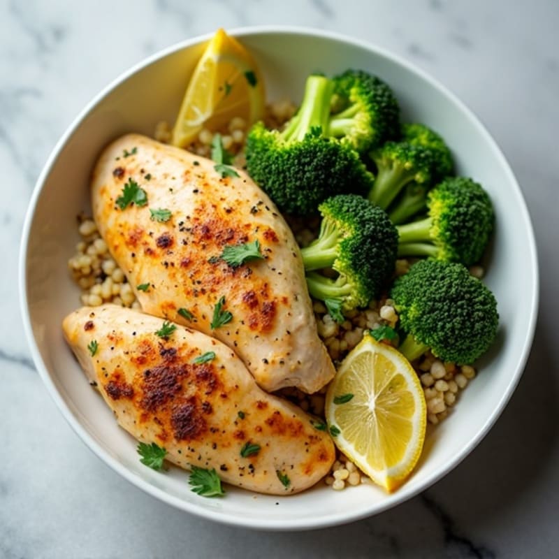 Lemon Herb Roasted Chicken Power Bowl
