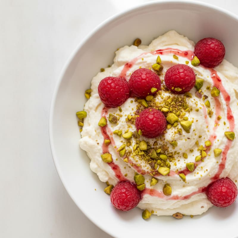 Silky Ricotta Protein Mousse with Berries
