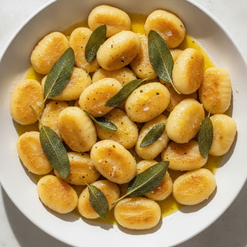 Ricotta Gnocchi with Sage Butter Sauce