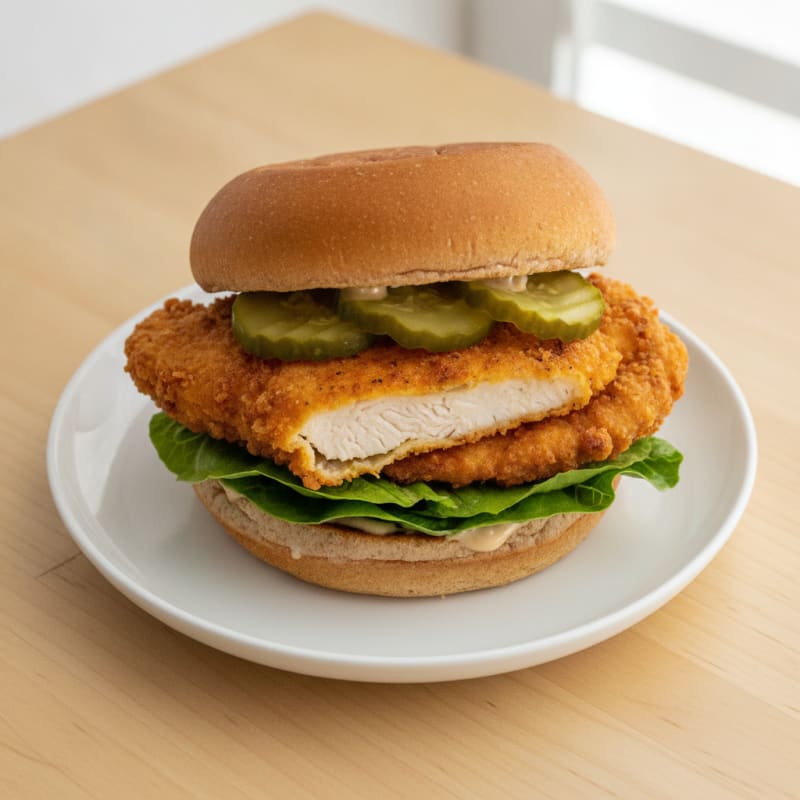 Buttermilk Fried Chicken Sandwich with Pickles