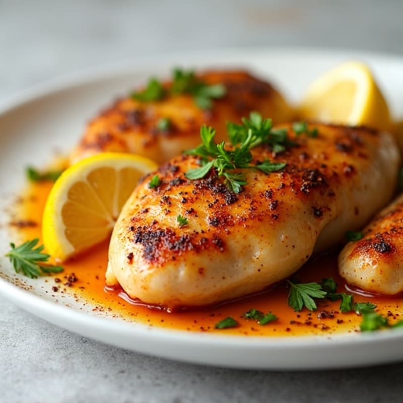 Spiced Lemon Garlic Roasted Chicken
