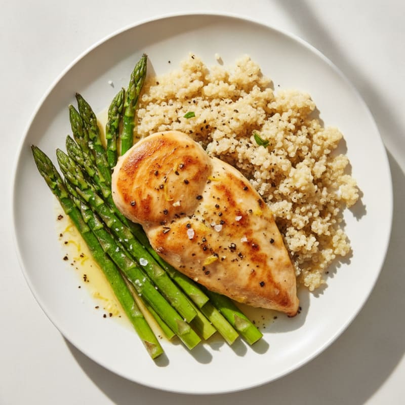 Lemon Herb Chicken with Roasted Asparagus