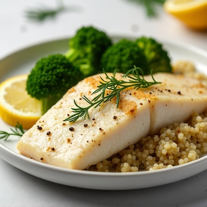Lemon-Herb Pan Seared White Bass with Garlic