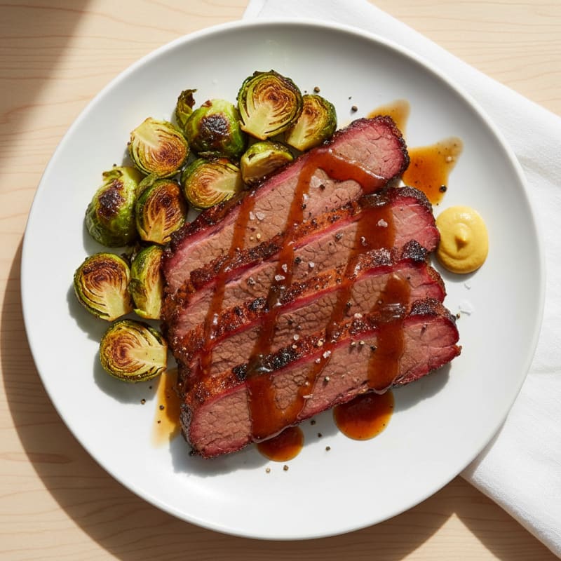 Slow-Smoked Texas Brisket with BBQ Glaze