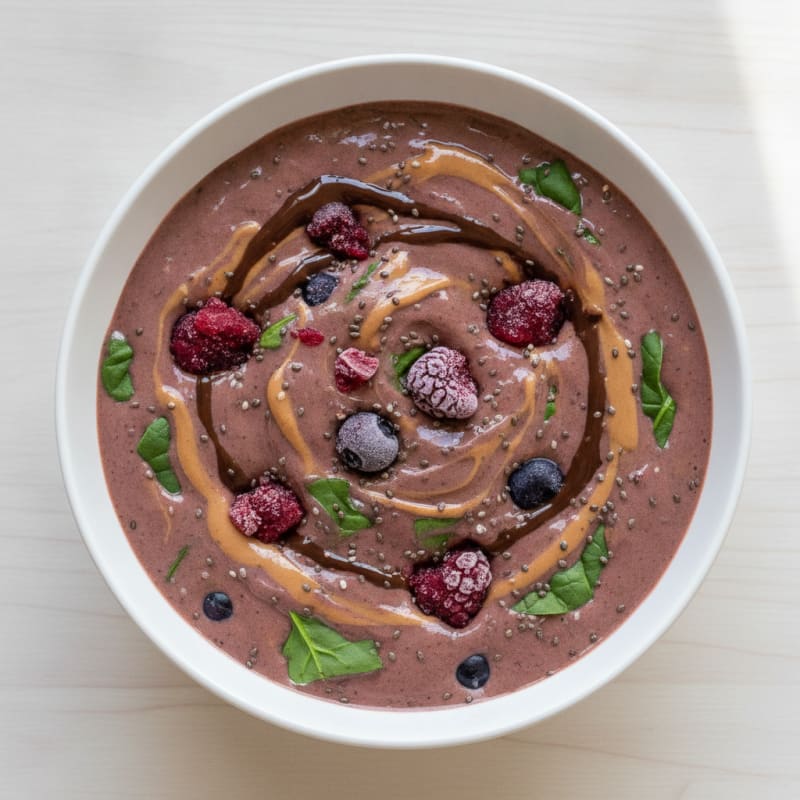 Chocolate Berry Peanut Butter Smoothie