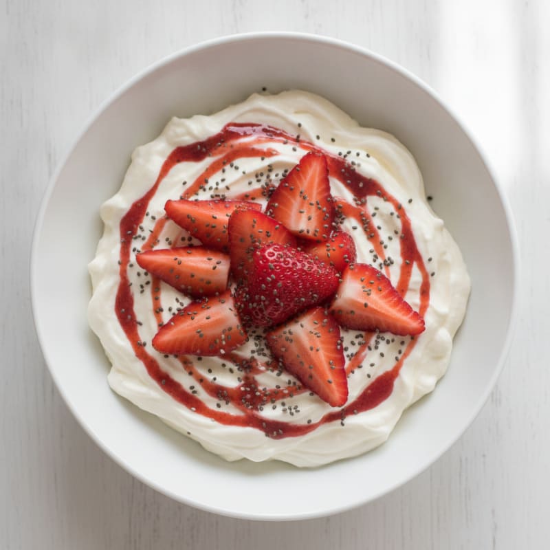 Silky Greek Yogurt Protein Pudding with Berries