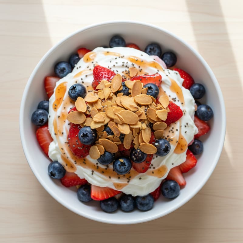 Creamy Protein Fruit Parfait