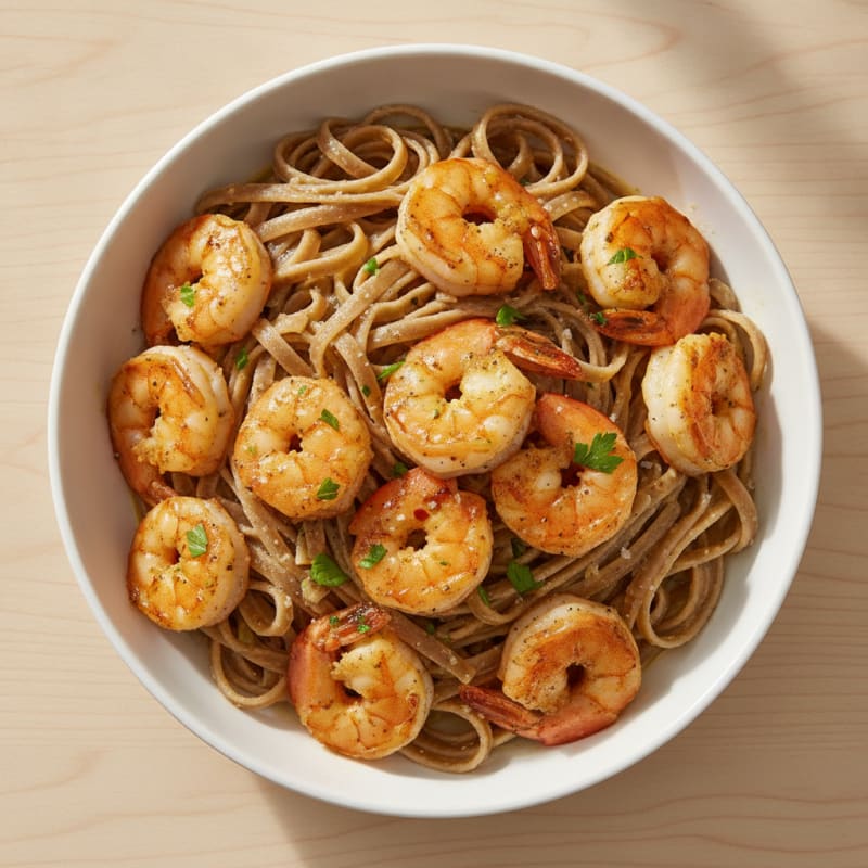 Garlic Butter Shrimp Scampi with Linguine
