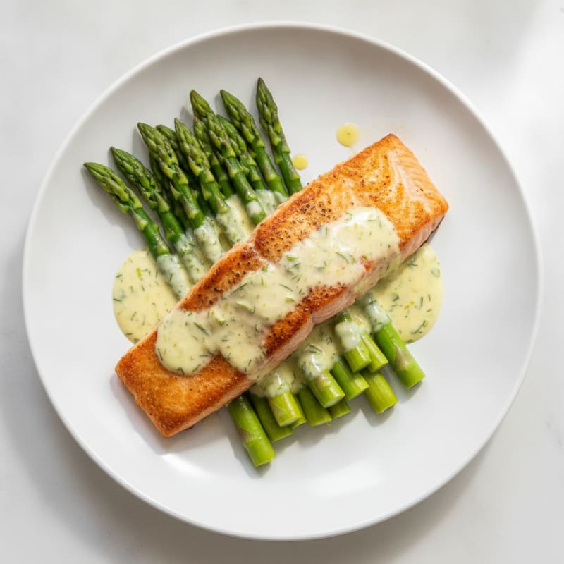 Pan-Seared Salmon with Lemon-Dill Sauce